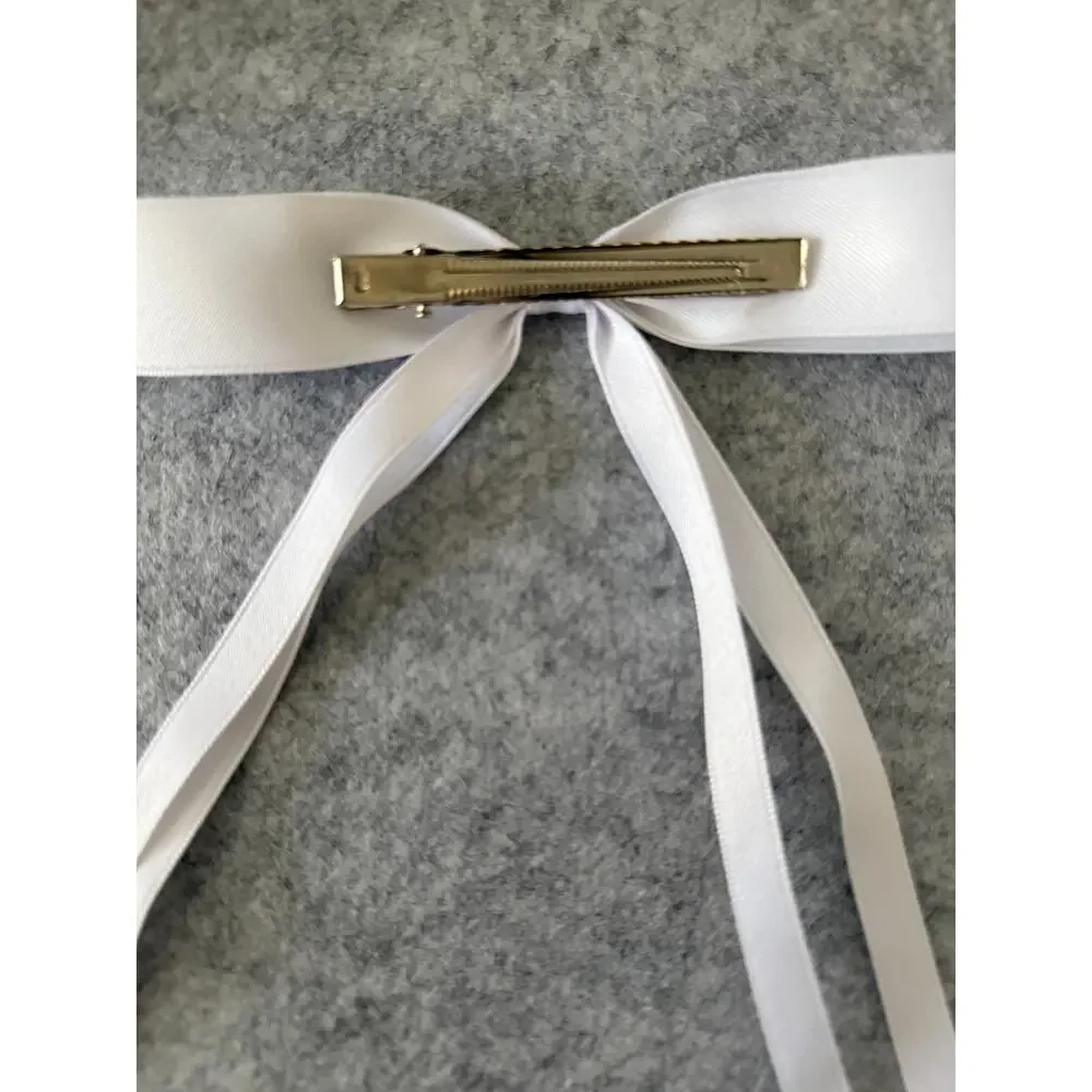 SHASHI REVOLVE NWOT The Girlie Bow Satin White Preppy Cottagecore Fairycore